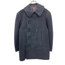 【中古】【古着】 ミリタリー ピーコート Sサイズ位 40年代 米軍実品 U.S.NAVY 海軍 10ボタン ネイビー 古着卸 アメリカ仕入 a704-5571
