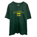 【中古】【古着】 Champion プリントTシャツ XL グリーン イエロー チャンピオン プルオーバー ビッグサイズ カットソー 古着卸 アメリカ仕入 a704-5600