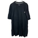 【中古】【古着】 Champion ロゴTシャツ 2XL ブラック チャンピオン プルオーバー ビッグサイズ ワンポイント カットソー 古着卸 アメリカ仕入 a704-5602