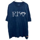 【中古】【古着】 AUTHENTIC プリントTシャツ 2X ブルー プルオーバー ビッグサイズ バックプリント カットソー 古着卸 アメリカ仕入 a704-5606