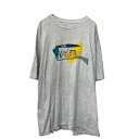 【中古】【古着】 Hanes プリントTシャツ 2XL ライトグレー ヘインズ CLUB Avalon ビッグサイズ シングルステッチ 古着卸 アメリカ仕入 a704-5624(4)