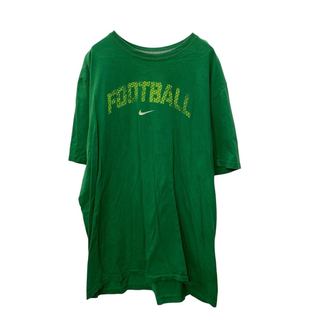 【中古】【古着】 NIKE プリントTシャツ 2XL グリーン ナイキ ビッグサイズ フットボール 古着卸 アメリカ仕入 a704-5626