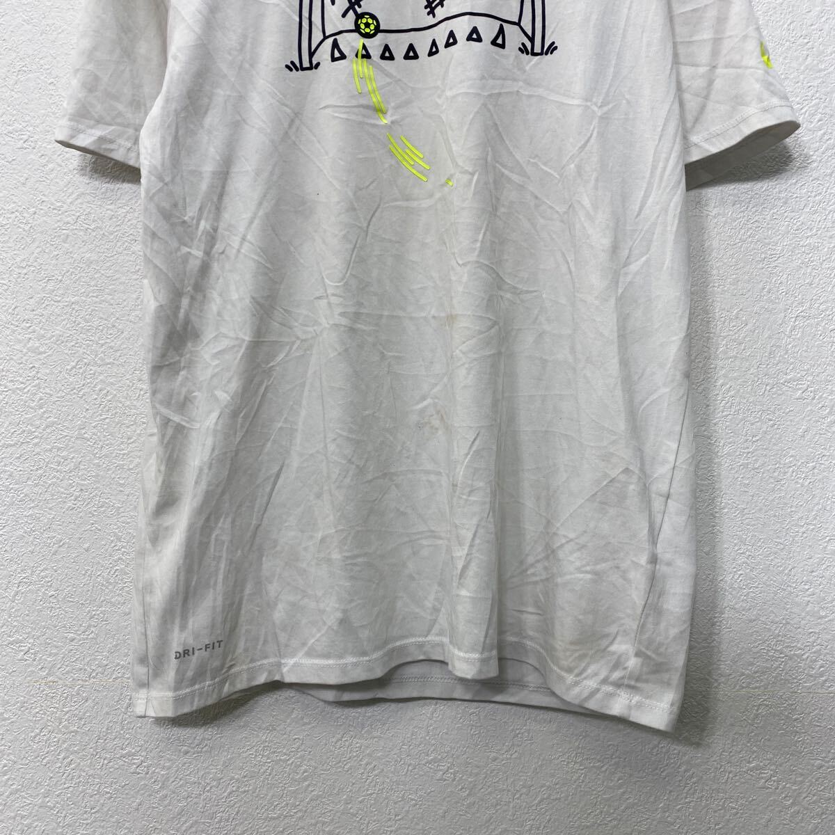 【中古】【古着】 NIKE 半袖 プリントTシャツ キッズ XL 160位 ホワイト ナイキ サ...