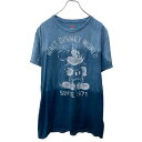 【中古】【古着】 Hanes 半袖 キャラクター プリントTシャツ レディース L サックスブルー タイダイ ヘインズ 古着卸 アメリカ仕入 a704-5777