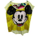 【中古】【古着】 Disney キャラクターTシャツ レディース S~ イエロー系 ディズニー バックプリント ノースリーブ 古着卸 アメリカ仕入 a704-5836