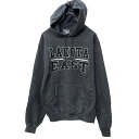 【中古】【古着】 Champion プリントスウェット パーカー S グレー チャンピオン プルオーバー 裏起毛 LACOTA 古着卸 アメリカ仕入 a704-5841
