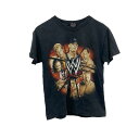 【中古】【古着】 WWF 半袖 プリントTシャツ S ブラック ワールドレスリング プルオーバー カットソー 古着卸 アメリカ仕入 a704-6013