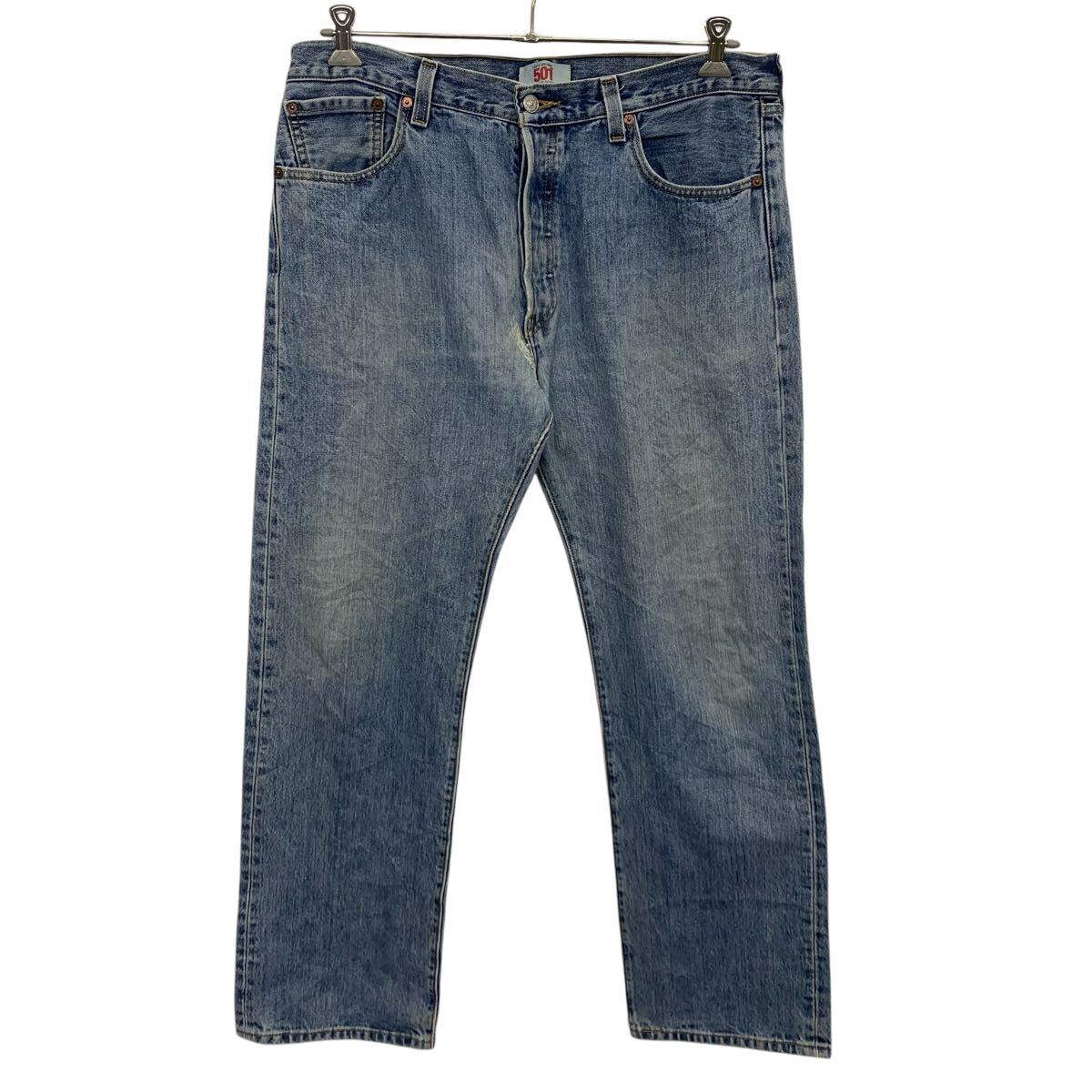 【中古】【古着】 Levi's 501 デニムパンツ W33 ブルー リーバイス ボタンフライ メキシコ製 カジュアル アメカジ ジーンズ 古着卸 アメリカ仕入 2505-32