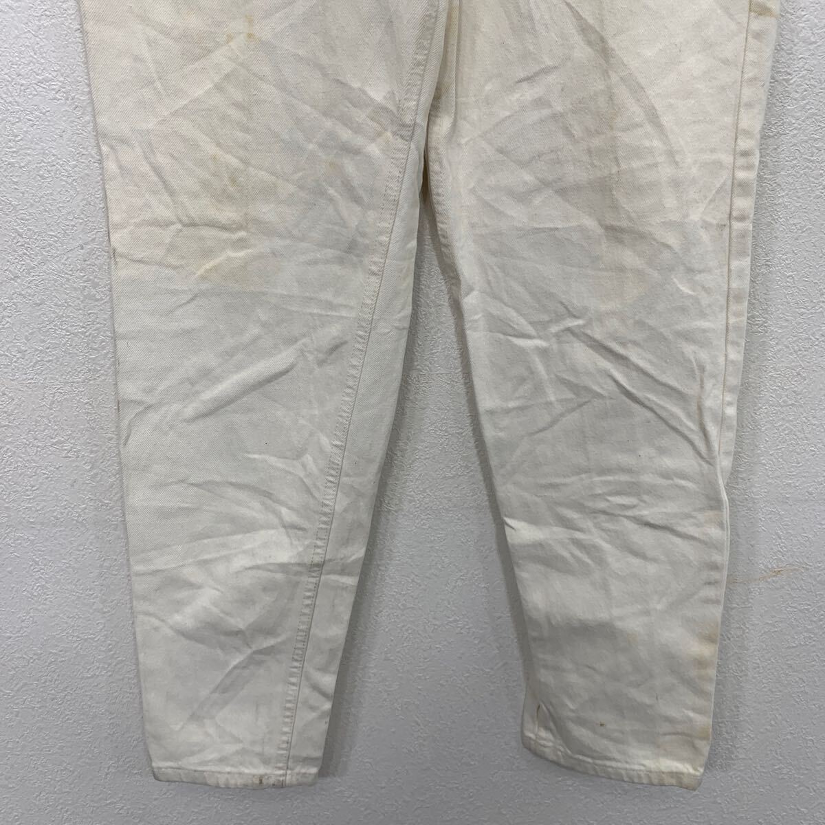 【中古】【古着】 Levi's 521 デニムパンツ M ホワイト リーバイス ジップアップ カジュアル シンプル アメカジ 古着卸 アメリカ仕入 2505-37