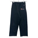 【中古】【古着】 Champion スウェットパンツ YL キッズ 140~ ブラック チャンピオン イージーパンツ 刺繍 スポーティー 古着卸 アメリカ仕入 2505-60