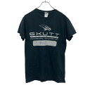 【中古】【古着】 GILDAN 半袖 プリントTシャツ ブラック S ギルダン プルオーバー カレッジ バスケットボール 古着卸 アメリカ仕入 a704-6055