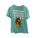 【中古】【古着】 Disney 半袖 キャラクターTシャツ 18 ミントグリーン ディズニー プルオーバー ライオンキング 古着卸 アメリカ仕入 a704-6063
