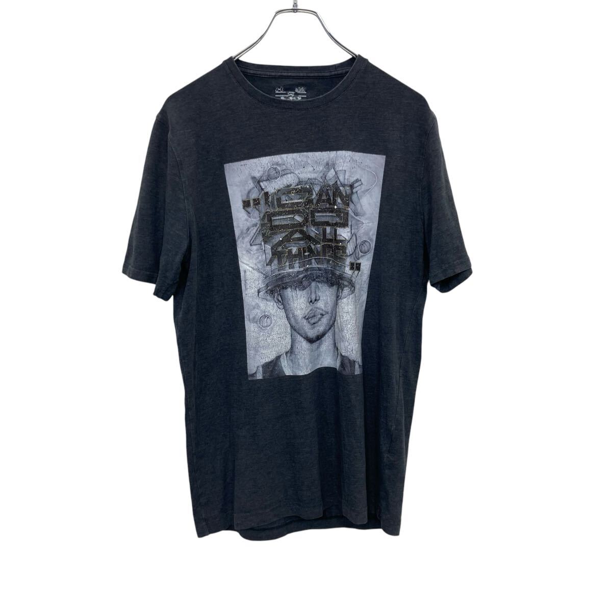 【中古】【古着】 UNDER ARMOUR 半袖 プリントTシャツ M グレー アンダーアーマー プルオーバー バスケットボール 古着卸 アメリカ仕入 a704-6087