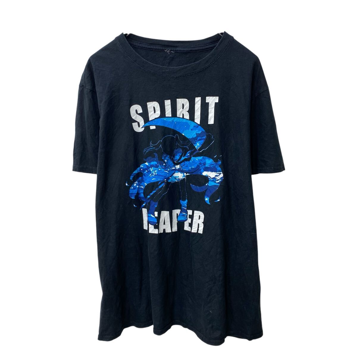 【中古】【古着】 半袖 プリントTシャツ L〜 ブラック SPIRIT REAPER 古着卸 アメリカ仕入 a704-6098