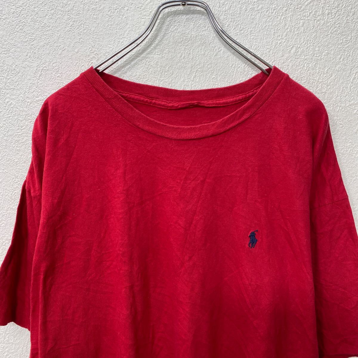 【中古】【古着】 半袖 ロゴTシャツ XL〜 レッド ビッグサイズ 古着卸 アメリカ仕入 a704-6109