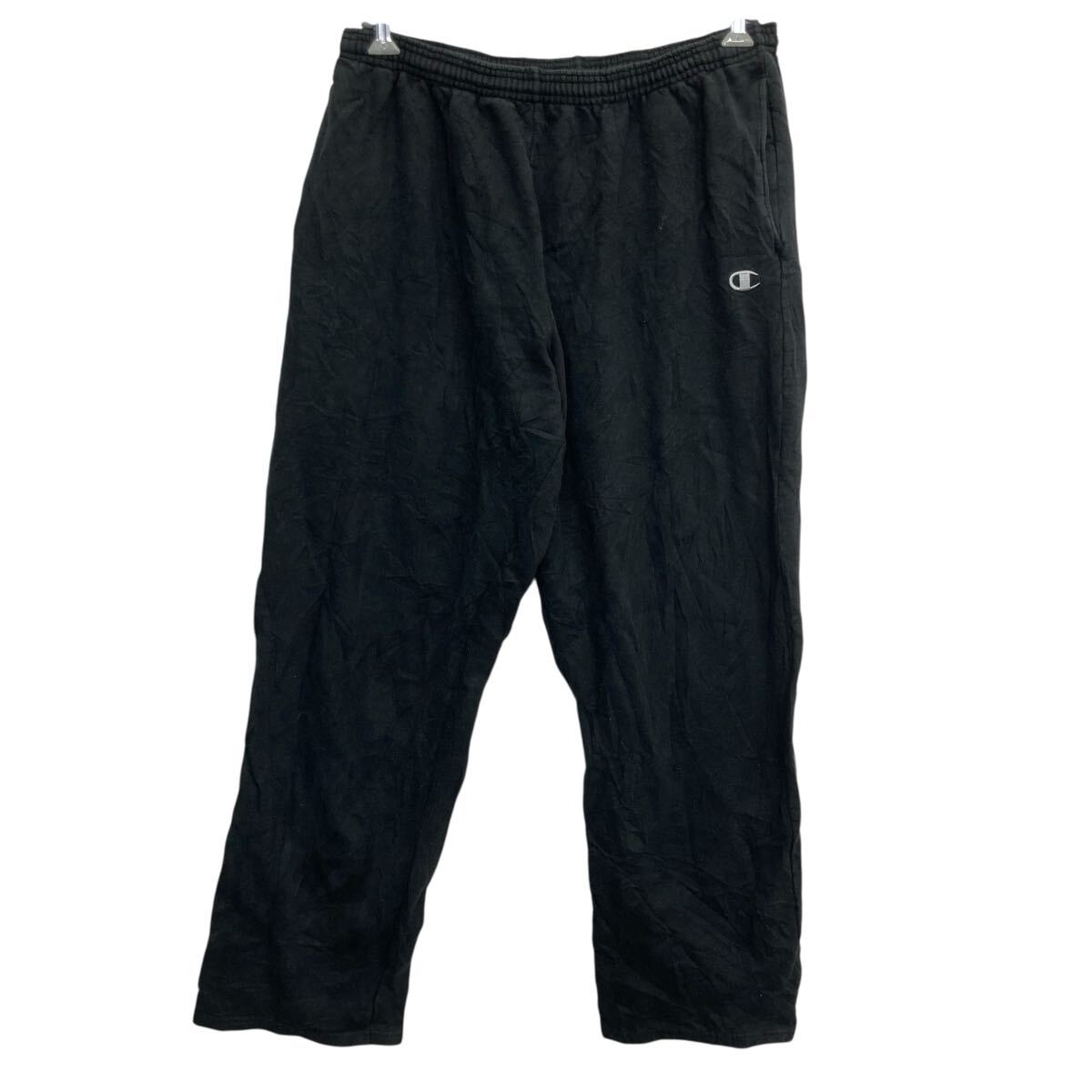 【中古】【古着】 Champion スウェットパンツ 2XL ブラック チャンピオン イージーパンツ ビッグサイズ ワンポイント ボトムス 古着卸 アメリカ仕入 2505-176