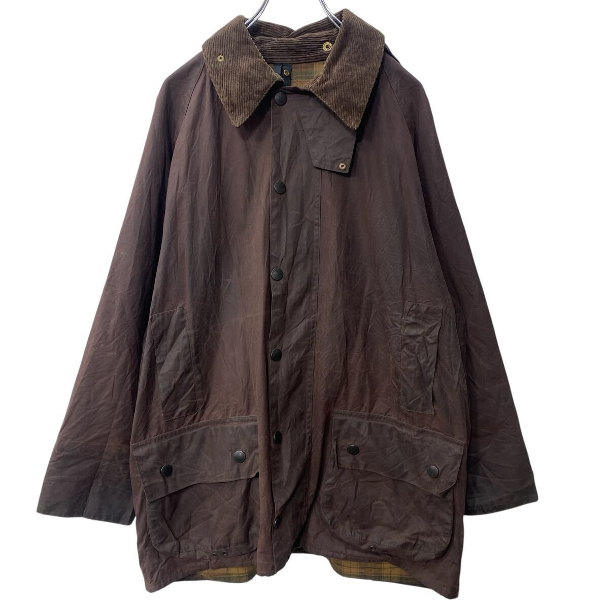 Rakuten - 【中古】【古着】 Barbour オイルドジャケット ビューフォート XL〜 ブラウン バブアー フード付 イングランド製 古着卸 アメリカ仕入 a705-5013