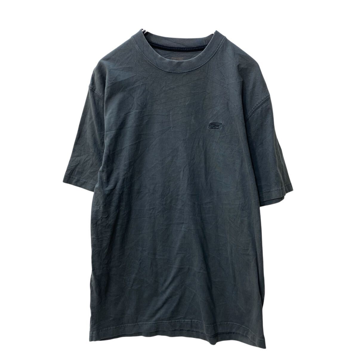 【中古】【古着】 Reebok 半袖 ロゴTシャツ XL〜 グレー リーボック ワンポイントロゴ 古着卸 アメリカ仕入 a705-5043