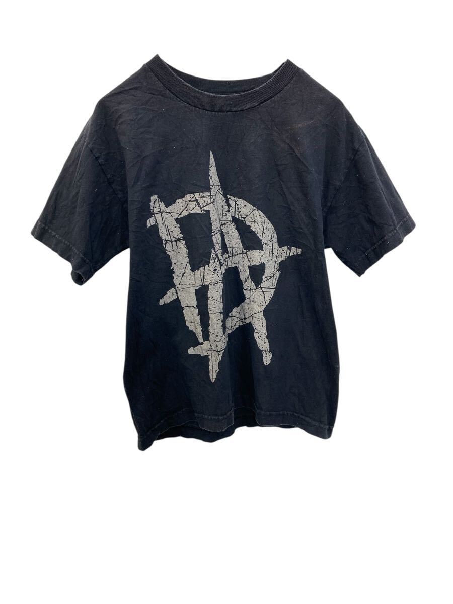 【中古】【古着】 authentic 半袖 プリント Tシャツ M ブラック ビッグロゴ オーセンティック 古着卸 アメリカ仕入 a705-5096