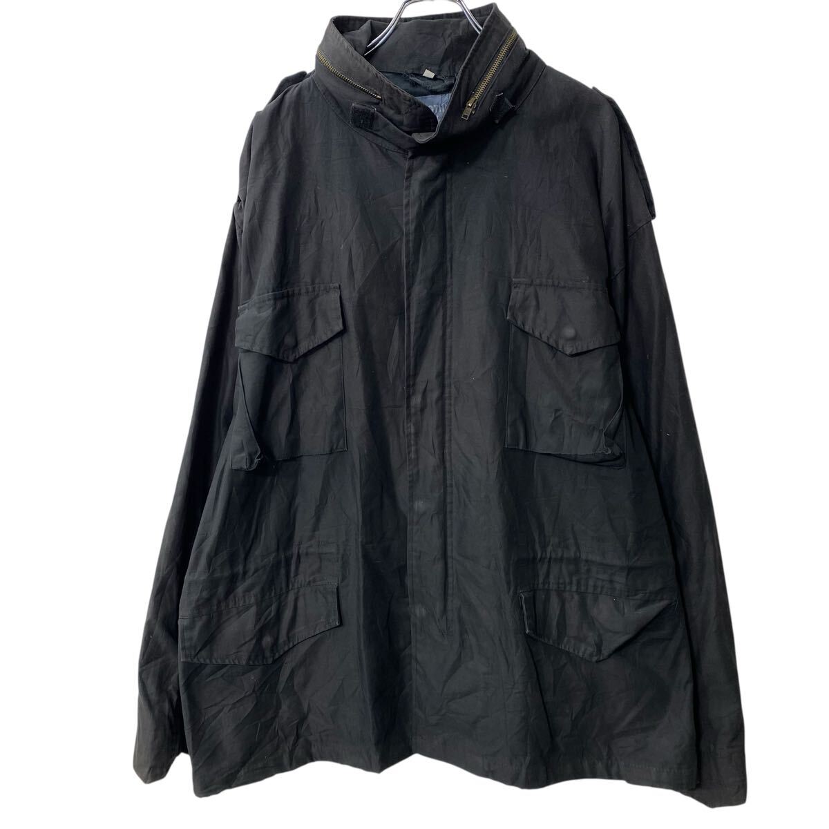 【中古】【古着】 Brandit M-65タイプ ミリタリージャケット 4XL ブラック ビッグサイズ 古着卸 アメリカ仕入 a705-5138