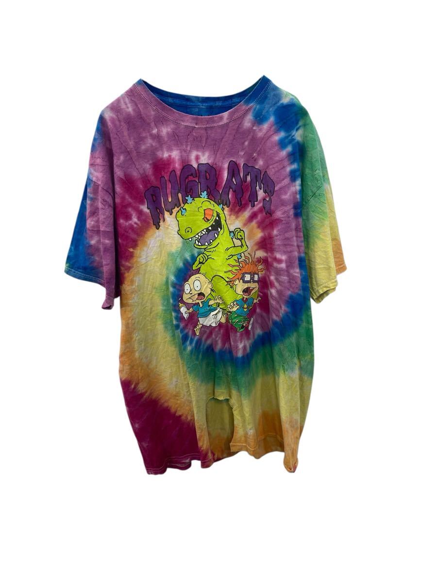 【中古】【古着】 半袖 タイダイ Tシャツ XL キャラクタープリント ビッグプリント 古着卸 アメリカ仕入 a705-5159