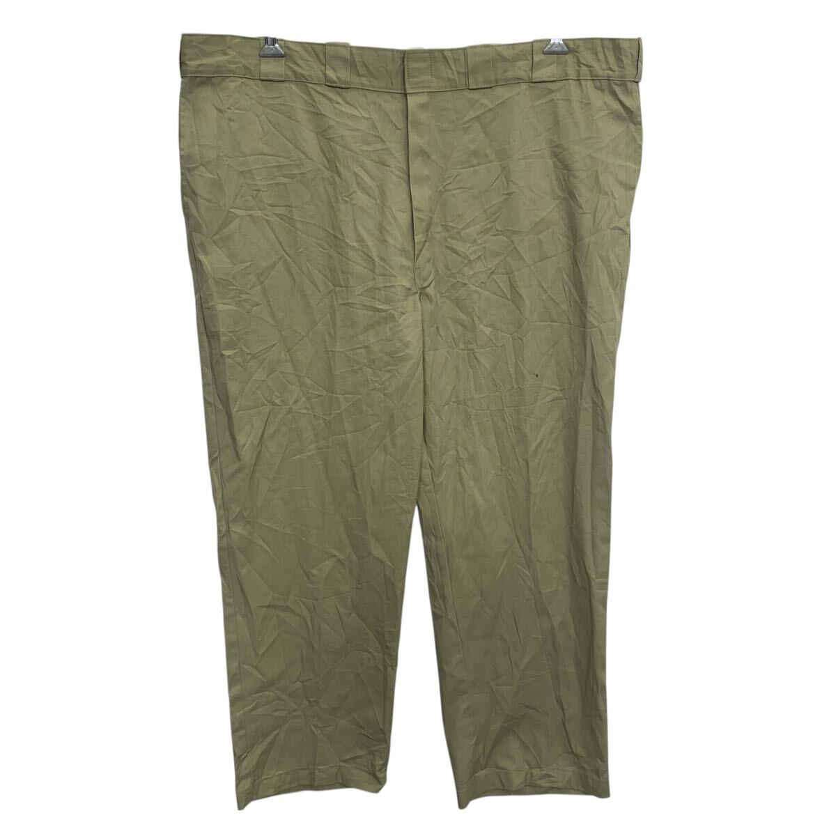 【中古】【古着】 Dickies 874 ワークパンツ W46 ベージュ ディッキーズ ジップアップ ビッグサイズ ワーク ボトムス 古着卸 アメリカ仕入 2505-314