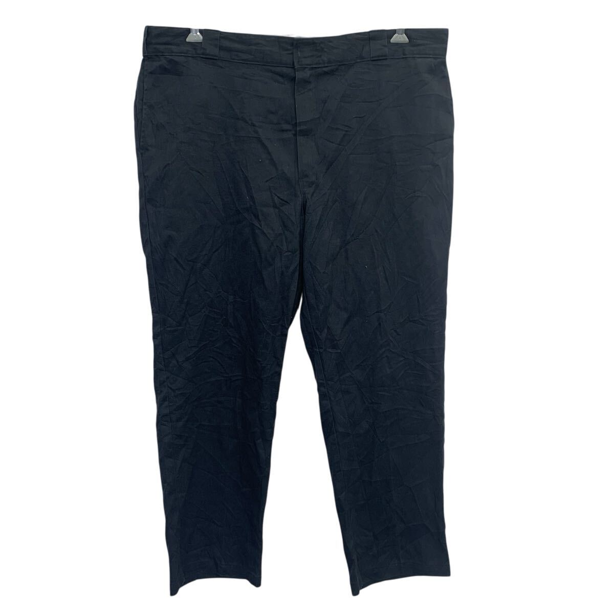 【中古】【古着】 Dickies 874 ワークパンツ W42 ブラック ディッキーズ ジップアップ ビッグサイズ ワークウェア ボトムス 古着卸 アメリカ仕入 2505-326