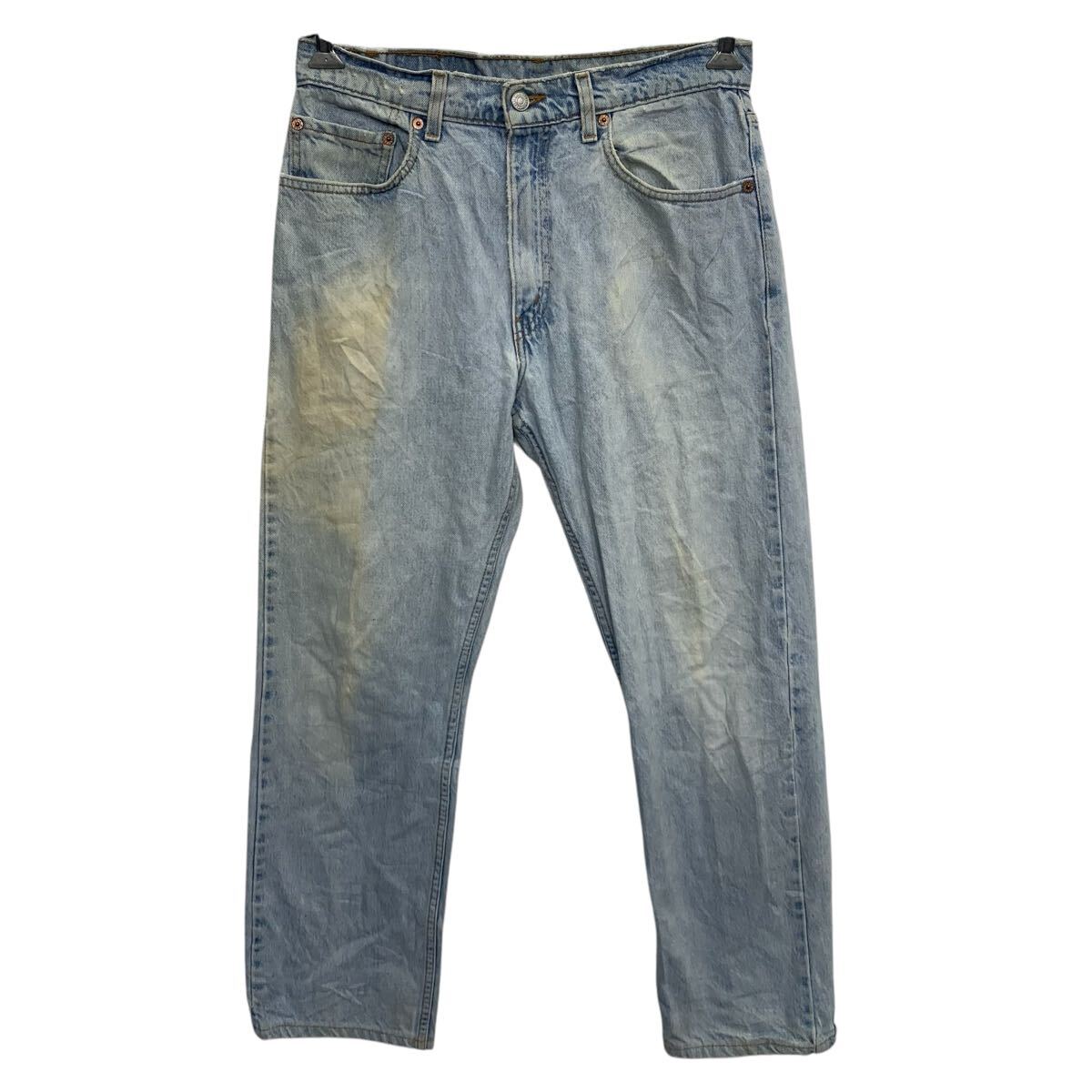 【中古】【古着】 Levi's 505 デニムパンツ W32 色落ちブルー リーバイス ジップアップ カジュアル アメカジ ジーンズ 古着卸 アメリカ仕入 2505-347