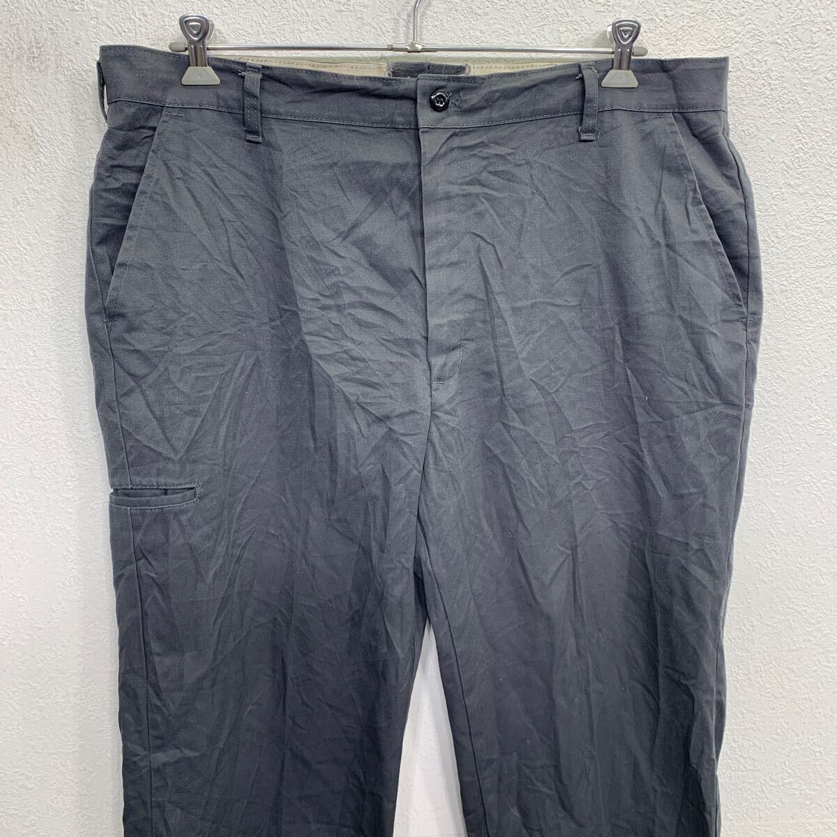 【中古】【古着】 REDKAP ワークパンツ 42 XL〜 チャコールグレー レッドキャップ ジップアップ ビッグサイズ ワーク ボトムス 古着卸 アメリカ仕入 2505-426
