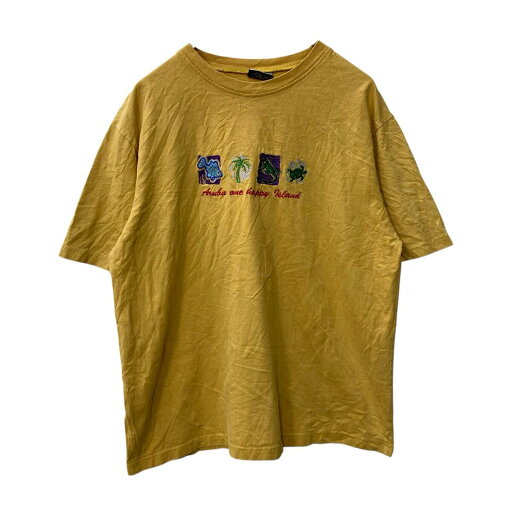 【中古】【古着】 ELEMENTO 半袖 プリントTシャツ L イエロー エレメント プルオーバー 刺繍 古着卸 アメリカ仕入 a705-5506 【中古】【古着】 ELEMENTO 半袖 プリントTシャツ L イエロー エレメント プルオーバー 刺繍 古着卸 アメリカ仕入 a705-5506