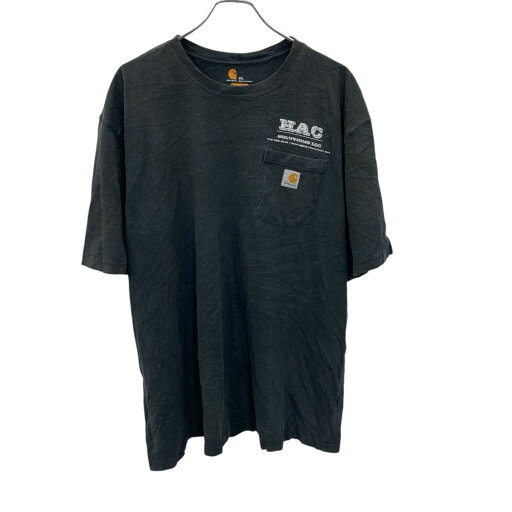 【中古】【古着】 carhartt 半袖 ロゴTシャツ 2XL チャコール プルオーバー ポケット付き ビッグサイズ カーハート 古着卸 アメリカ仕入 a705-5532 【中古】【古着】 carhartt 半袖 ロゴTシャツ 2XL チャコール プルオーバー ポケット付き ビッグサイズ カーハート 古着卸 アメリカ仕入 a705-5532
