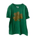 【中古】【古着】 adidas 半袖 プリントTシャツ L グリーン アディダス クローバー 古着卸 アメリカ仕入 a705-5567