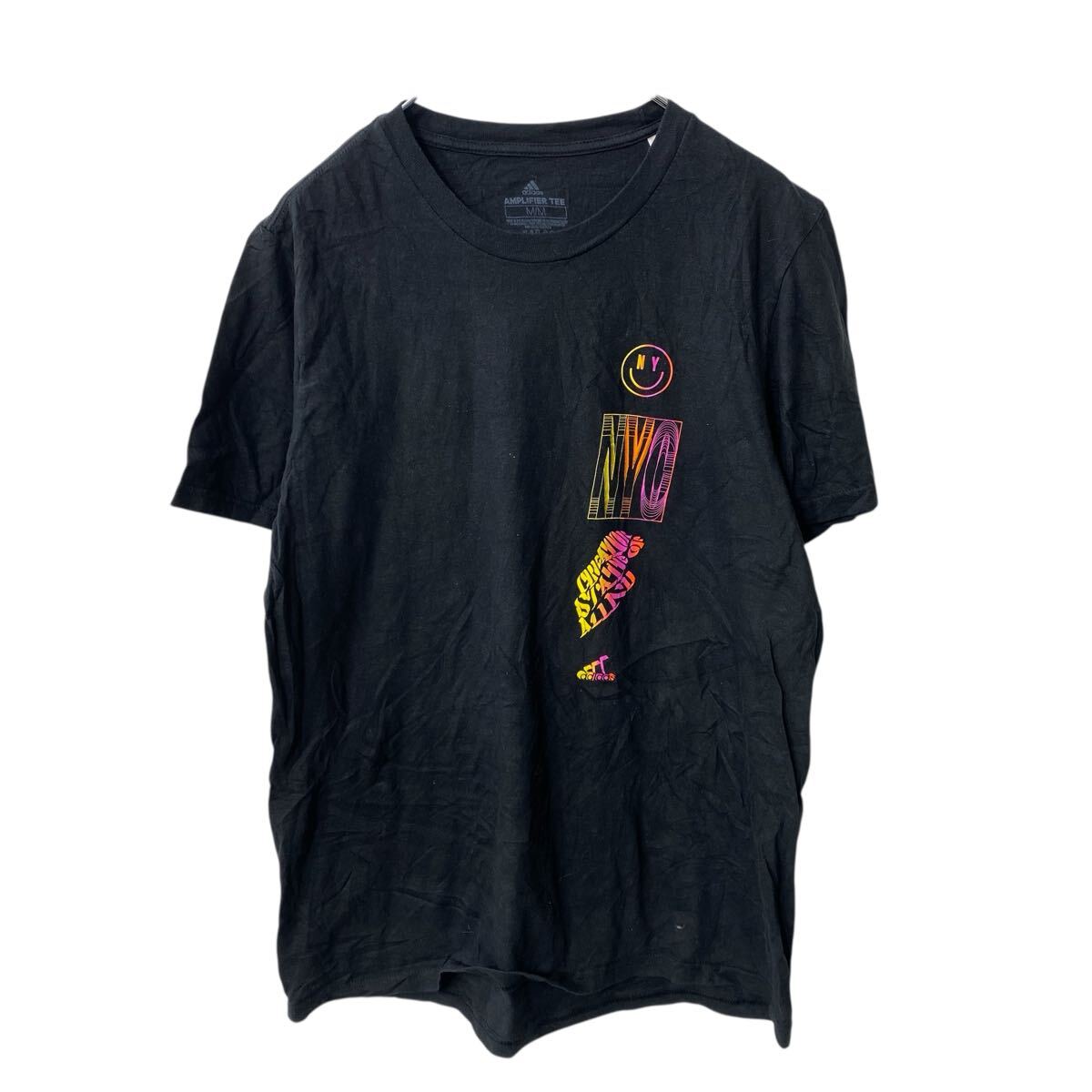 【中古】【古着】 adidas 半袖 プリントTシャツ M ブラック アディダス バックプリント 古着卸 アメリカ仕入 a705-5604