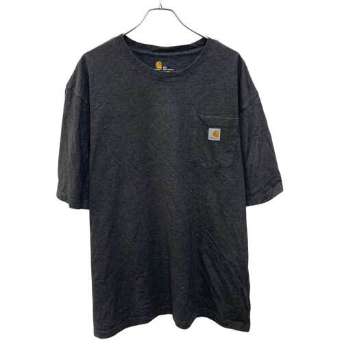 【中古】【古着】 carhartt 半袖 ロゴTシャツ 2XL チャコール プルオーバー ポケット付き 無地 ストリート カーハート 古着卸 アメリカ仕入 a705-5685 【中古】【古着】 carhartt 半袖 ロゴTシャツ 2XL チャコール プルオーバー ポケット付き 無地 ストリート カーハート 古着卸 アメリカ仕入 a705-5685