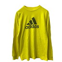 【中古】【古着】 adidas 長袖 ロゴTシャツ レディース XL イエロー アディダス ロンT ロングTシャツ 古着卸 アメリカ仕入 a705-5714