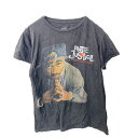 【中古】【古着】 Poetic Justice 2PAC 半袖 プリントTシャツ レディース S ブラック ポエティックジャスティス ムービーT 古着卸 アメリカ仕入 a705-5753