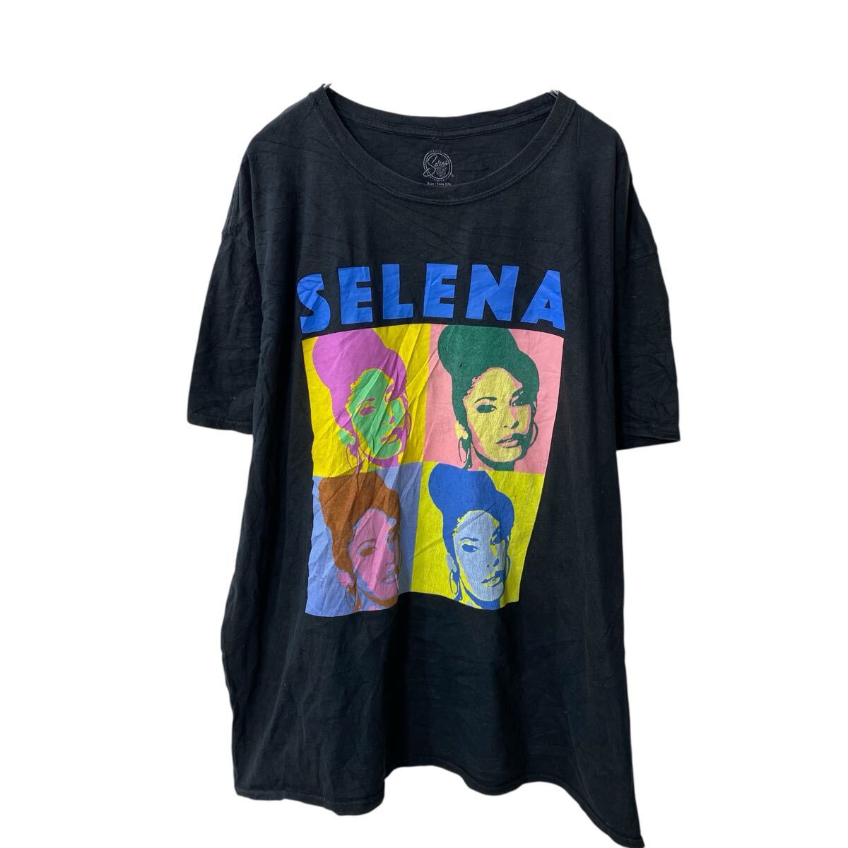 【中古】【古着】 Selena 半袖 プリントTシャツ 2XL ブラック セレーナ ミュージックT テハーノ ビッグサイズ 古着卸 アメリカ仕入 a705-5762