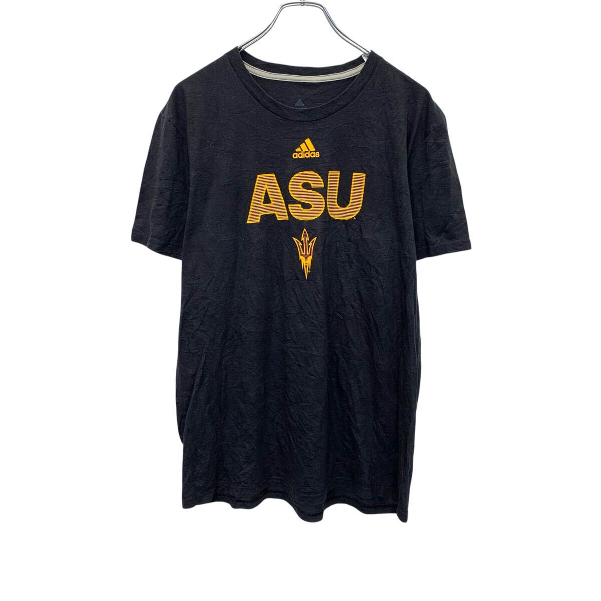 Rakuten - 【中古】【古着】 adidas 半袖 プリントTシャツ L ブラック アディダス 古着卸 アメリカ仕入 a705-5859