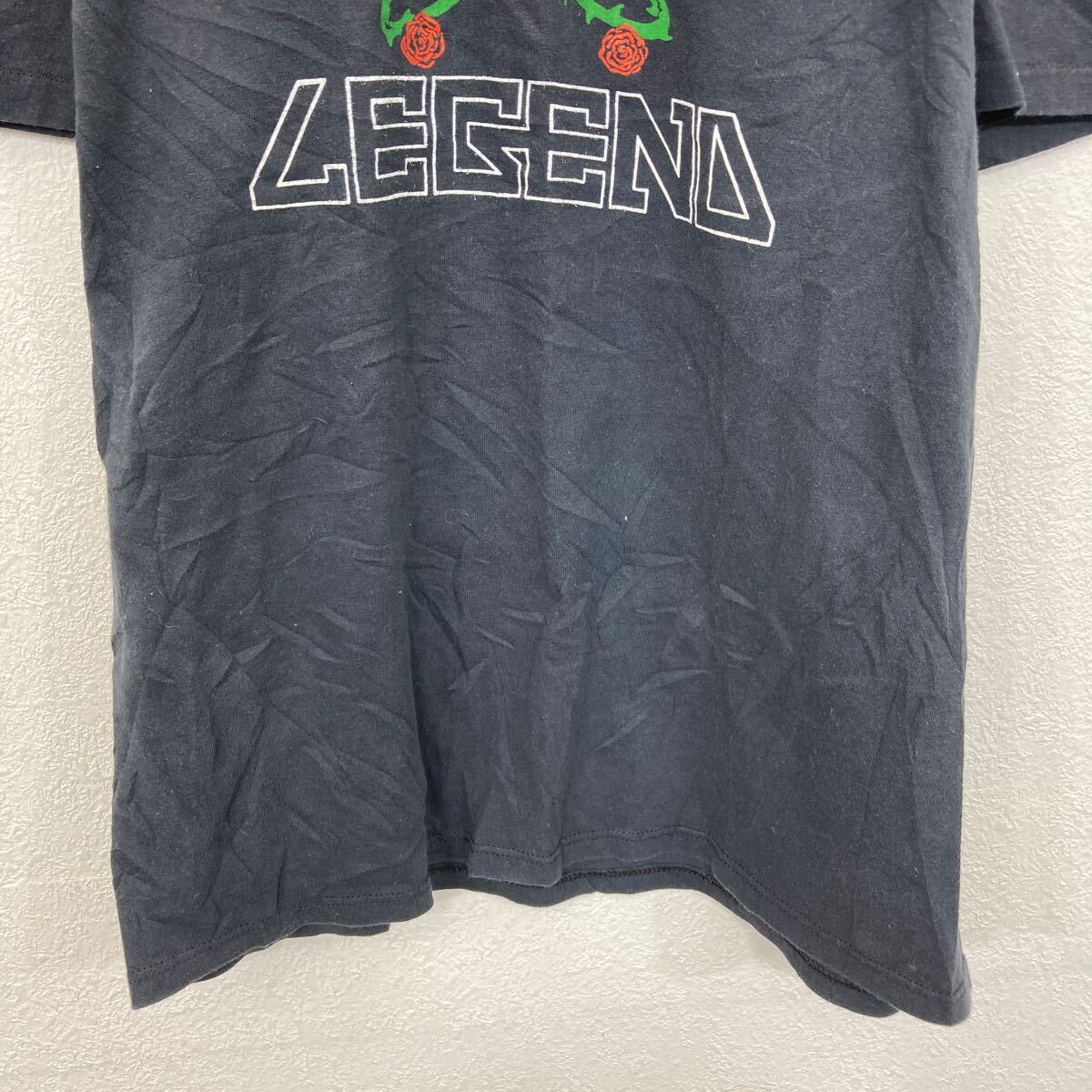 【中古】【古着】 Stedman 半袖 プリントTシャツ L ブラック ステッドマン プルオーバー バックプリント カットソー 古着卸 アメリカ仕入 a705-6170