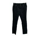 【中古】【古着】 LAUREN RALPH LAUREN デニムパンツ 10 ブラック ローレンラルフローレン ジップアップ ブラックデニム 古着卸 アメリカ仕入 2505-673