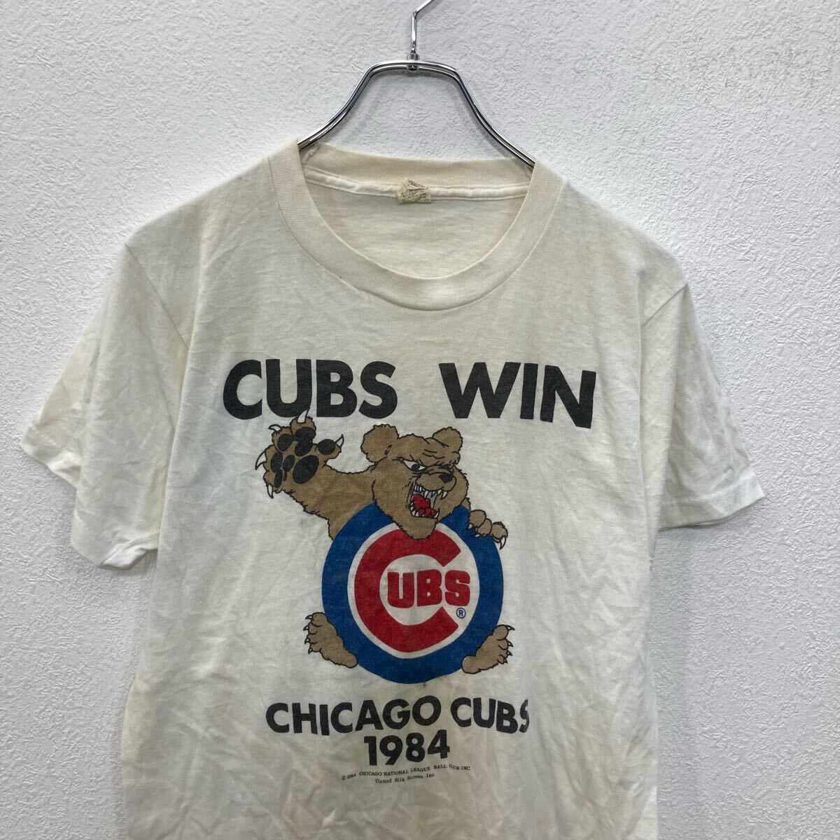 【中古】【古着】 SCREEN STARS 半袖 プリントTシャツ L ホワイト スクリーンスターズ カブス 80's USA製 野球 古着卸 アメリカ仕入 a705-6252 voxtrading-10202323 古着屋DEN サンプル画像2