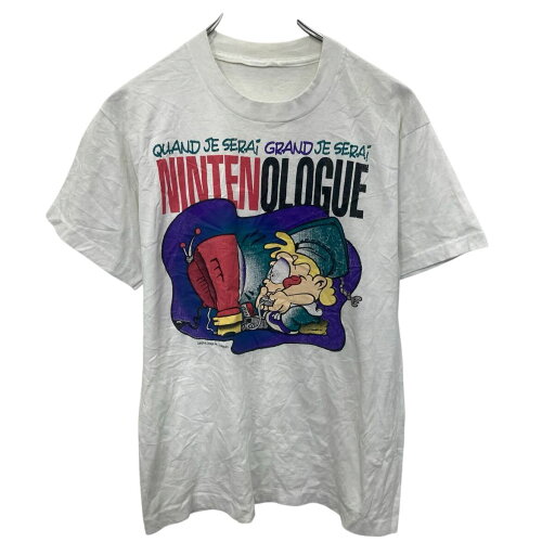 【中古】【古着】 半袖 プリントTシャツ M〜 ホワイト プルオーバー ビックプリント 90's 90年代 ゲーム カットソー 古着卸 アメリカ仕入 a705-6321 【中古】【古着】 半袖 プリントTシャツ M〜 ホワイト プルオーバー ビックプリント 90's 90年代 ゲーム カットソー 古着卸 アメリカ仕入 a705-6321