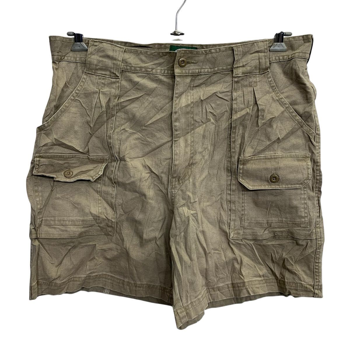 【中古】【古着】 Cabela's ショートパンツ W36 ベージュ カベラス ジップアップ チノパンツ チノショーツ ショーツ ボトムス 古着卸 アメリカ仕入 2505-831