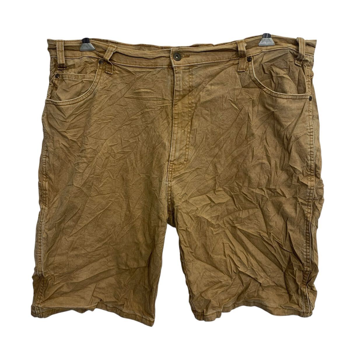 【中古】【古着】 Dickies ショートパンツ L〜 ベージュ ディッキーズ ジップアップ ダック ワークパンツ ショーツ ボトムス 古着卸 アメリカ仕入 2505-835