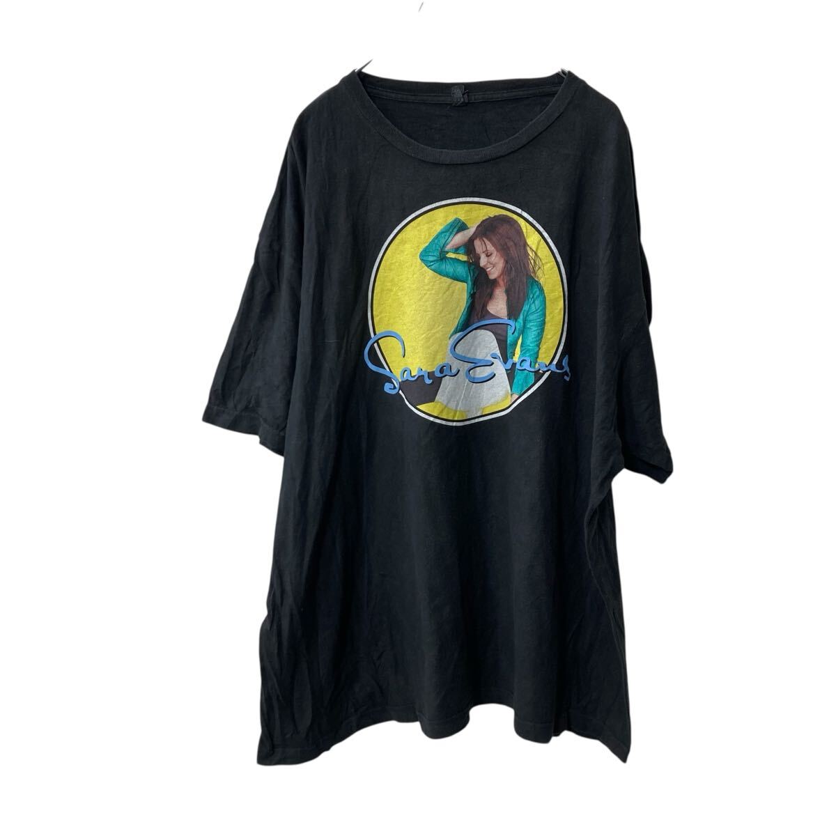 【中古】【古着】 TULTEX 半袖 プリントTシャツ XXL ブラック タルテックス プルオーバー サラエヴァンスアーティストTシャツ 古着卸 アメリカ仕入 a705-6508