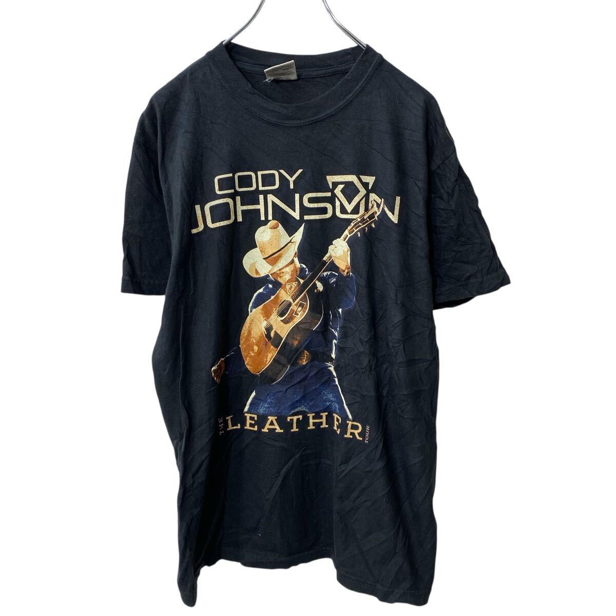 【中古】【古着】 COMFORT COLORS CODY JOHNS 半袖 プリントTシャツ M ブラック ミュージックT 古着卸 アメリカ仕入 a705-6661