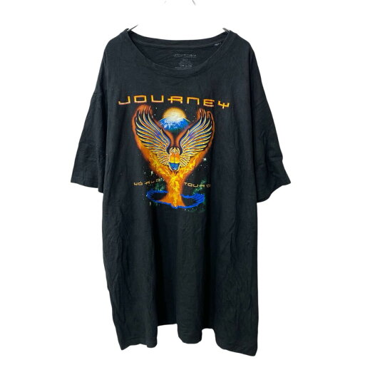 【中古】【古着】 JOURNEY 半袖 プリントTシャツ 4XLT ブラック ジャーニー バンT ロックT ビッグサイズ 古着卸 アメリカ仕入 a705-6668 【中古】【古着】 JOURNEY 半袖 プリントTシャツ 4XLT ブラック ジャーニー バンT ロックT ビッグサイズ 古着卸 アメリカ仕入 a705-6668