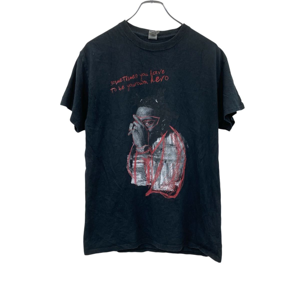 Rakuten - 【中古】【古着】 GILDAN 半袖 プリントTシャツ M ブラック ギルダン プルオーバー ラップT ヒップホップ 古着卸 アメリカ仕入 a705-6700