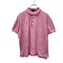 【中古】【古着】 Polo Ralph Lauren 半袖 ポロシャツ レディースL ピンク ポロラルフローレン ポニーロゴ 鹿子 古着卸 アメリカ仕入 a706-5090