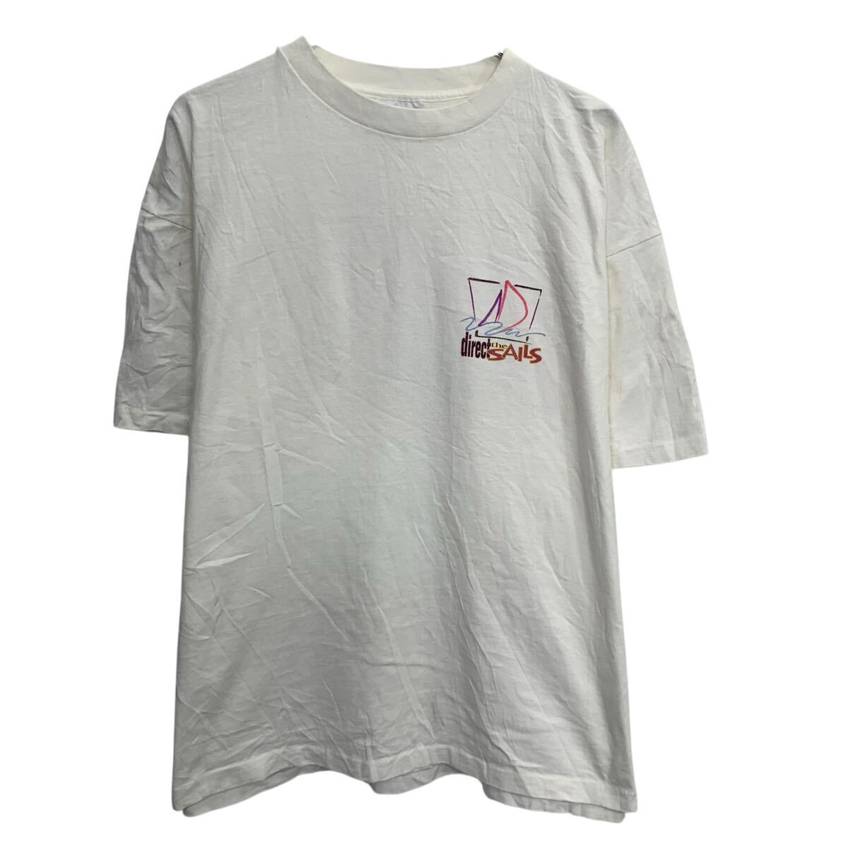 【中古】【古着】 半袖 プリントTシャツ XL ホワイト プルオーバー ビッグサイズ バックプリント 90s 90年代 厚手 カットソー 古着卸 アメリカ仕入 a706-5098